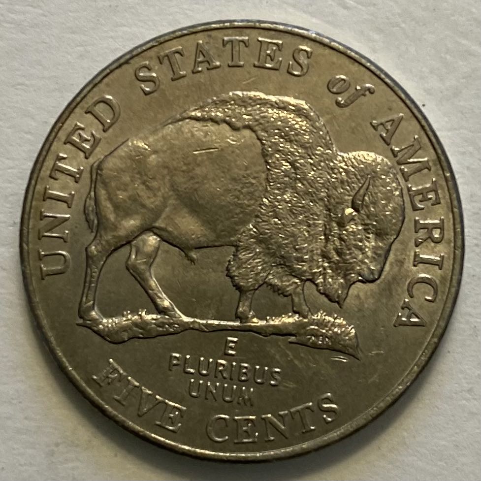 Nickel Jefferson 2005 P Bison  coin collectible - Main Image 2