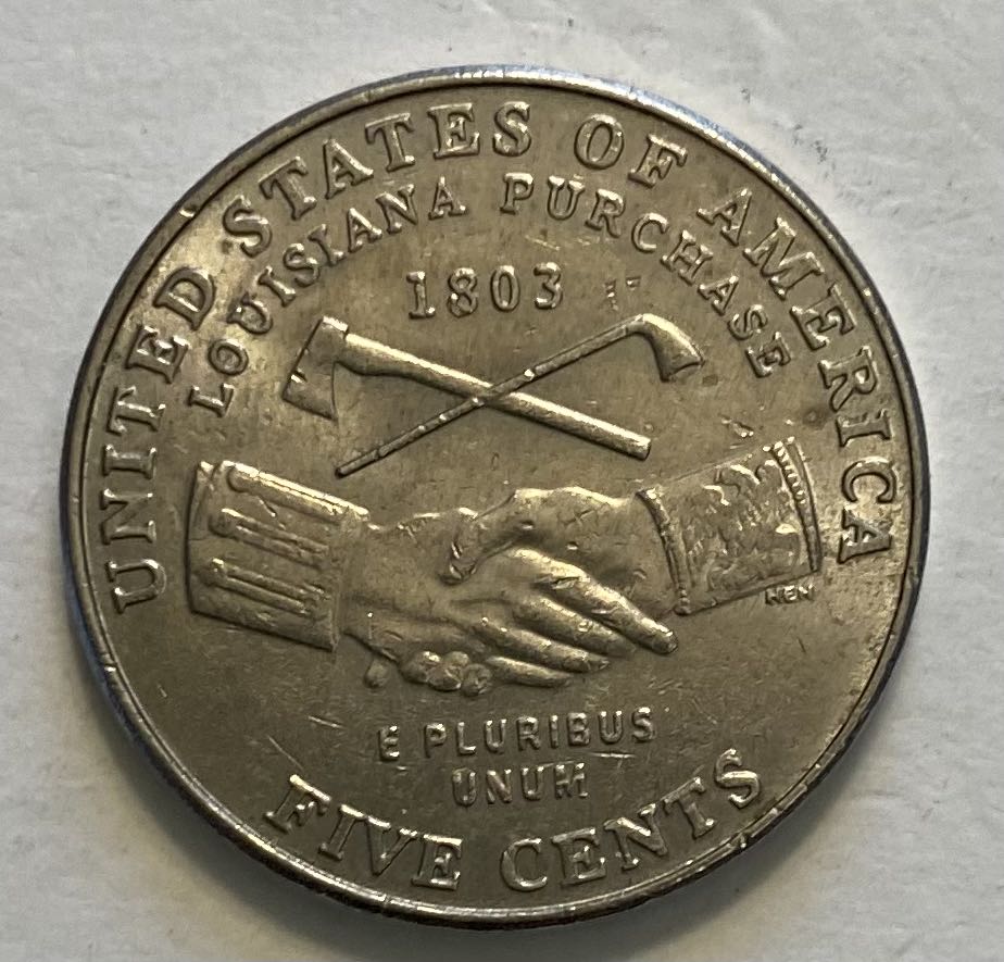 Nickel Jefferson 2004 P Peace Medal  coin collectible - Main Image 2