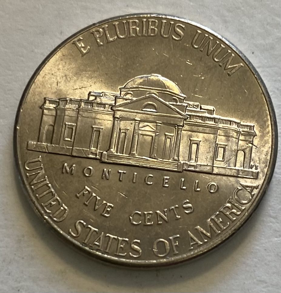 Nickel Jefferson 2021 D  coin collectible - Main Image 2