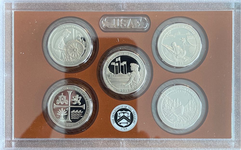 2019 US Mint Quarters Proof Set  coin collectible [Barcode 704786030076] - Main Image 3