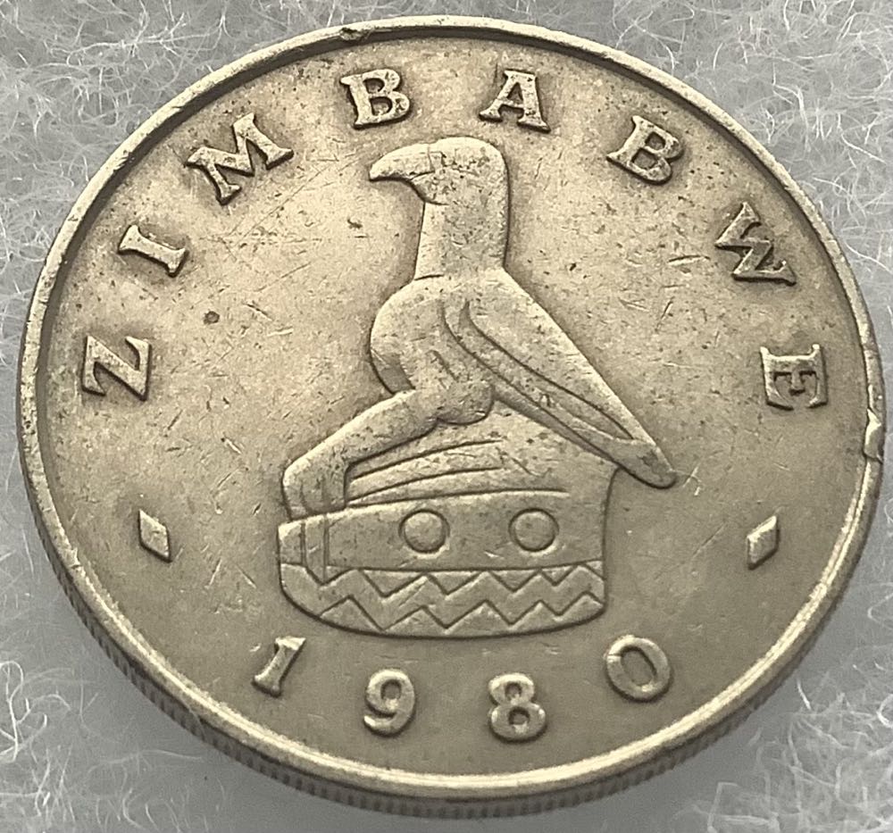 Zimbabwe 1 Dollar 1980  coin collectible - Main Image 2