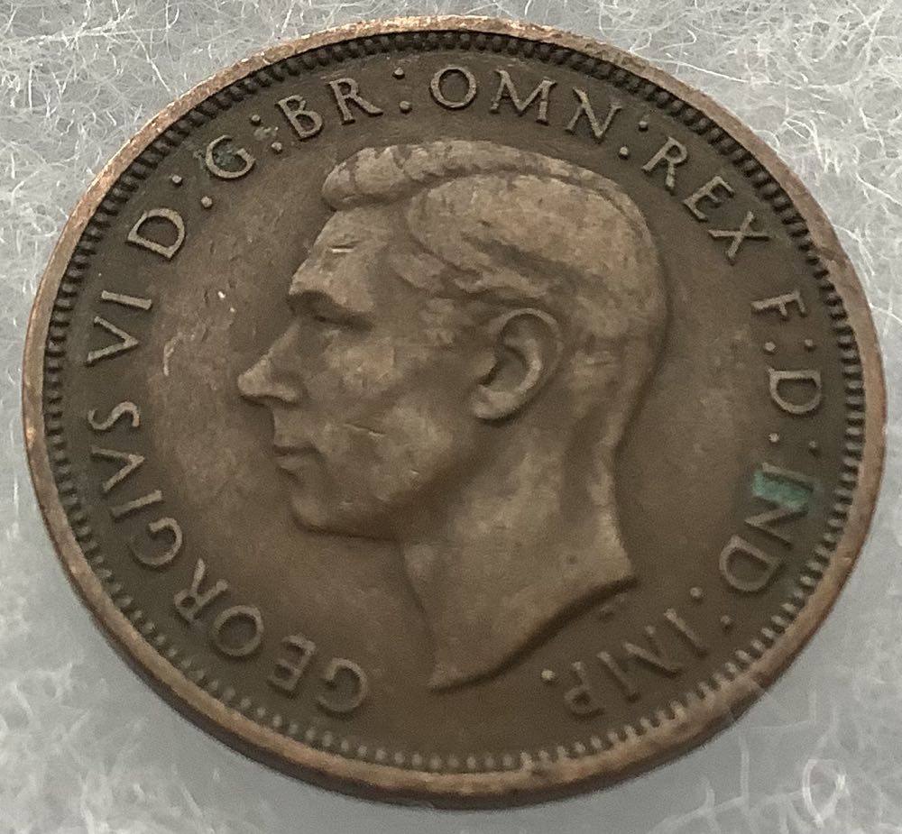 UK 1/2 Penny 1937  coin collectible - Main Image 2