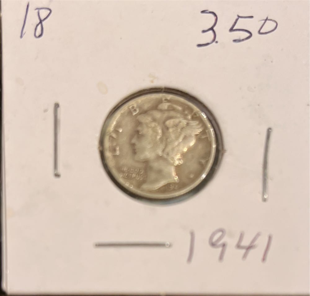 Mercury Dime 1941  coin collectible - Main Image 3