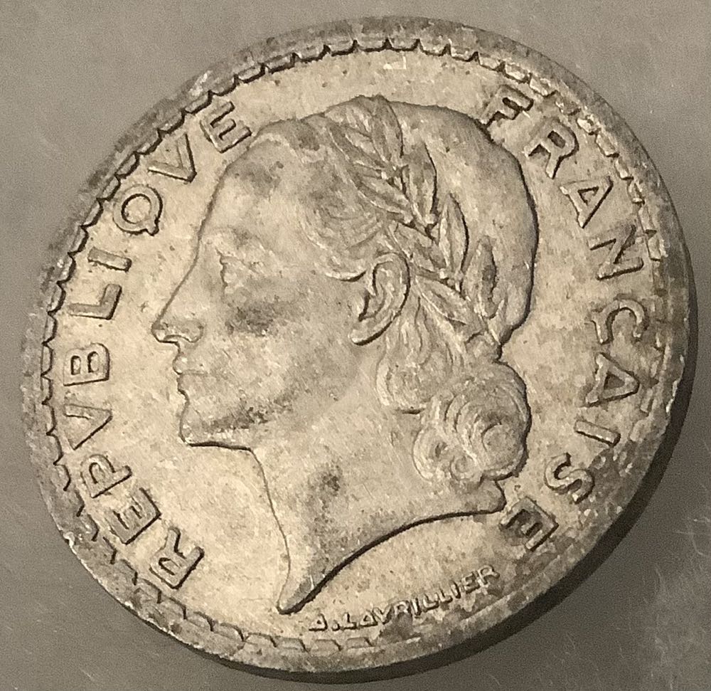 France 5 Francs 1945  coin collectible - Main Image 2