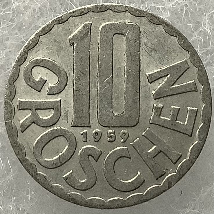 Austria 10 Groschen 1959  coin collectible - Main Image 2