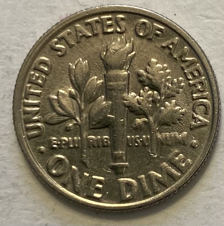 Dime Roosevelt 1987 P  coin collectible - Main Image 2