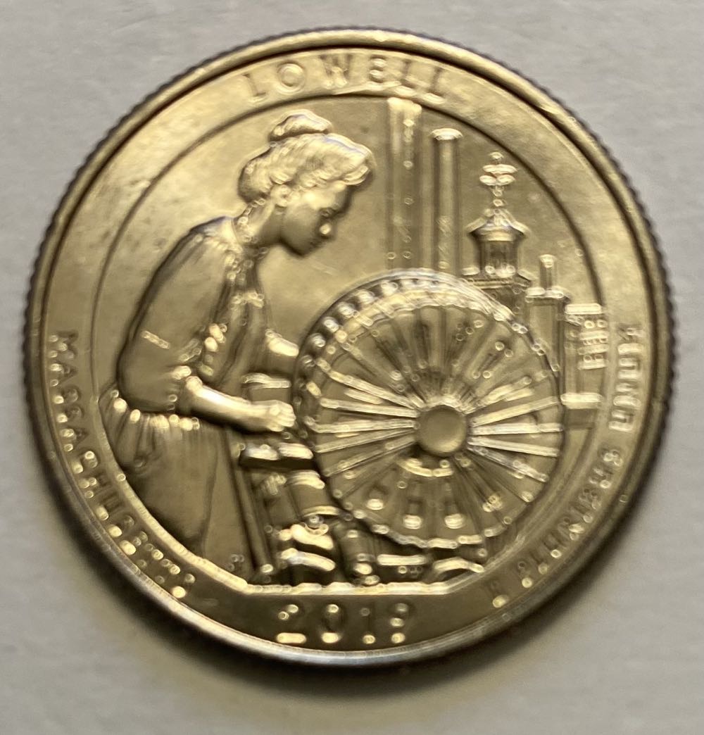 Quarter National Park- Massachusetts Lowell  coin collectible - Main Image 2