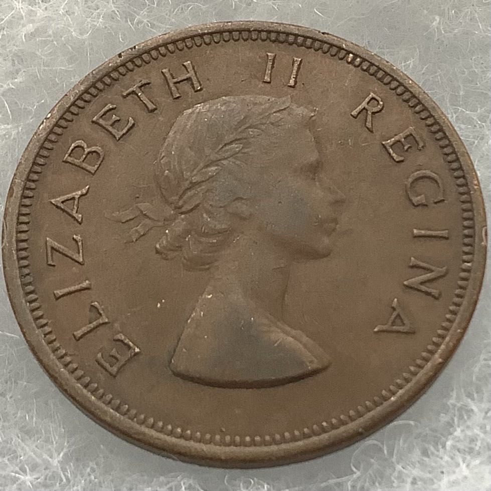 South Africa 1 Penny 1958  coin collectible - Main Image 2
