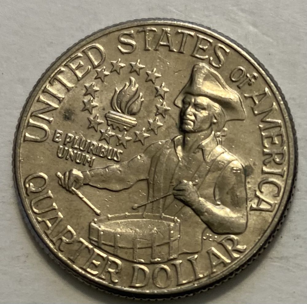 Quarter Washington- Bicentenial  coin collectible - Main Image 2