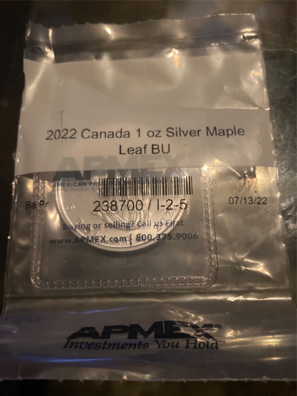 Canada Maple Leaf 2022  coin collectible - Main Image 2