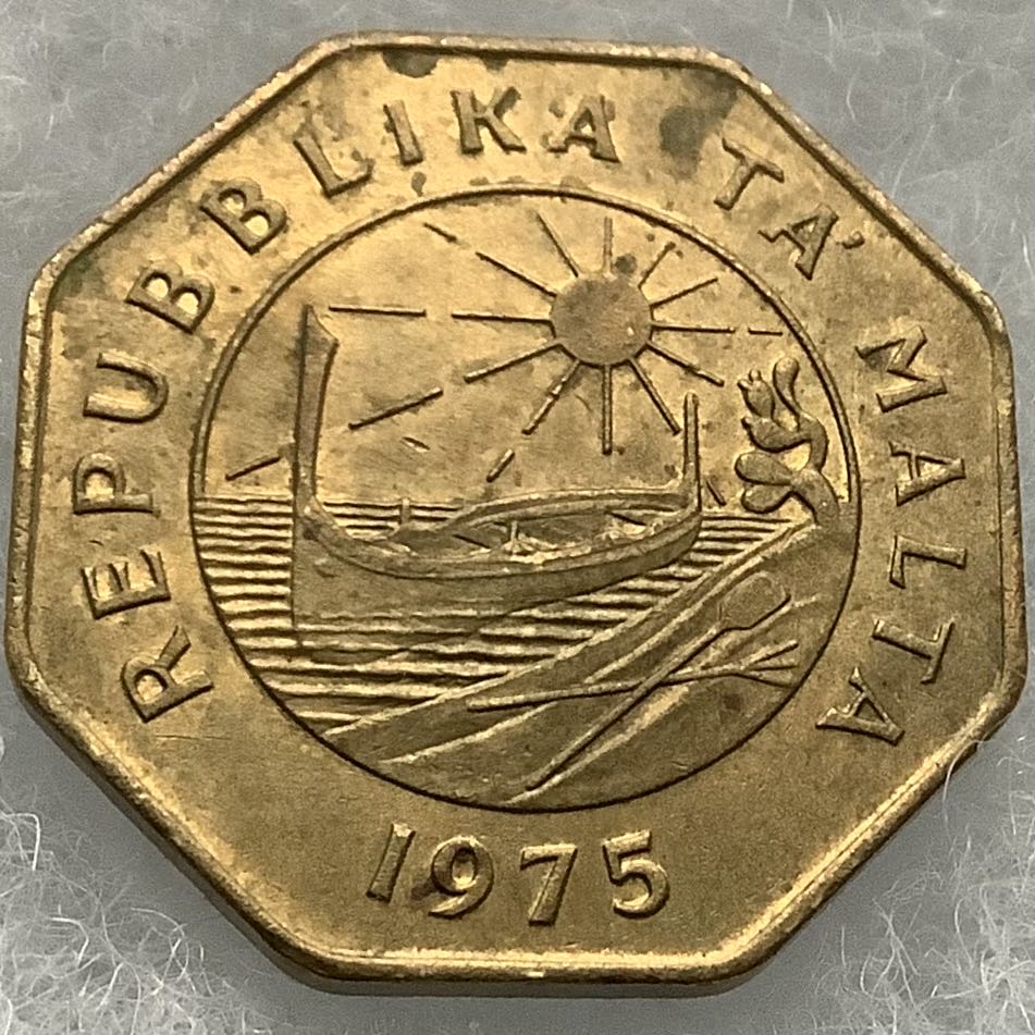 Malta 25 Cents 1975  coin collectible - Main Image 2