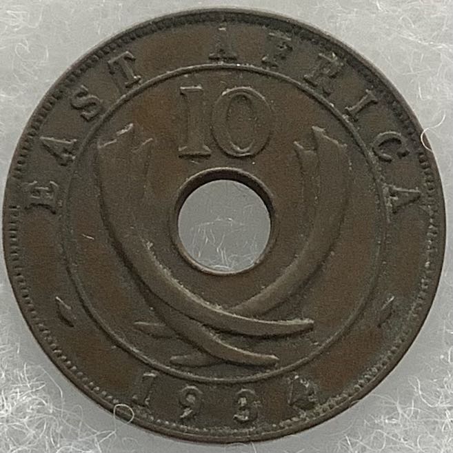 British East Africa 10 Cents 1934  coin collectible - Main Image 2