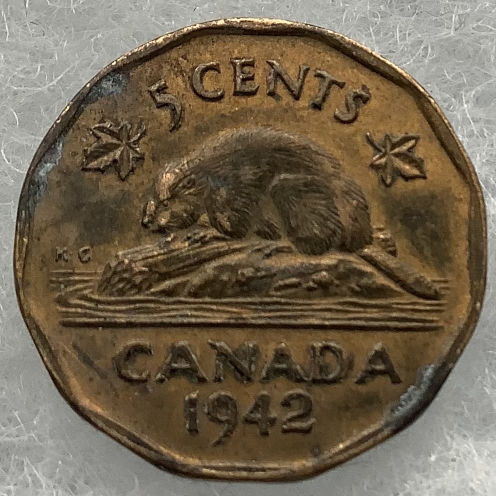 Canada 5 Cents 1942  coin collectible - Main Image 1