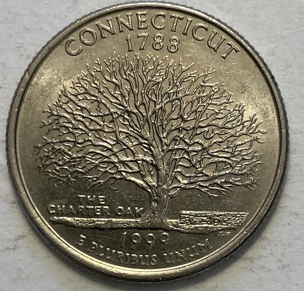 Quarter State- Connecticut Gold Plated  coin collectible - Main Image 2