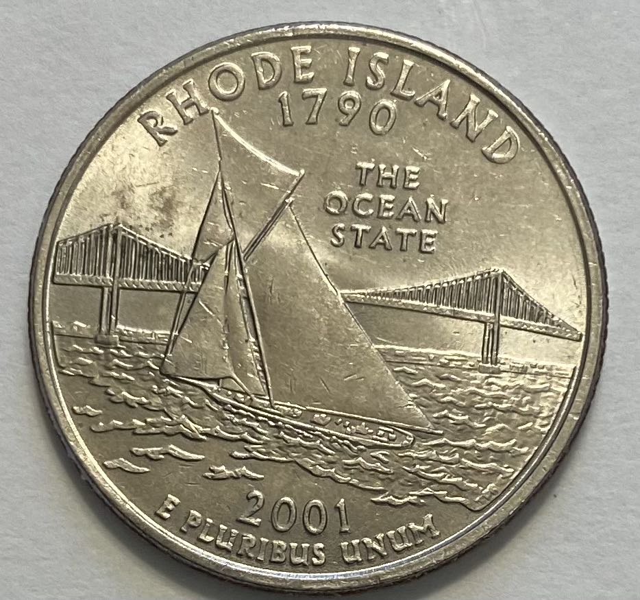 Quarter State- Rhode Island  coin collectible - Main Image 2