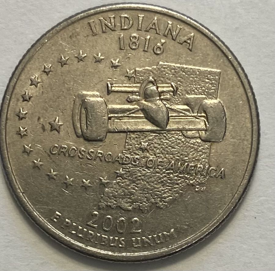 2002 Indiana Quarter  coin collectible - Main Image 2
