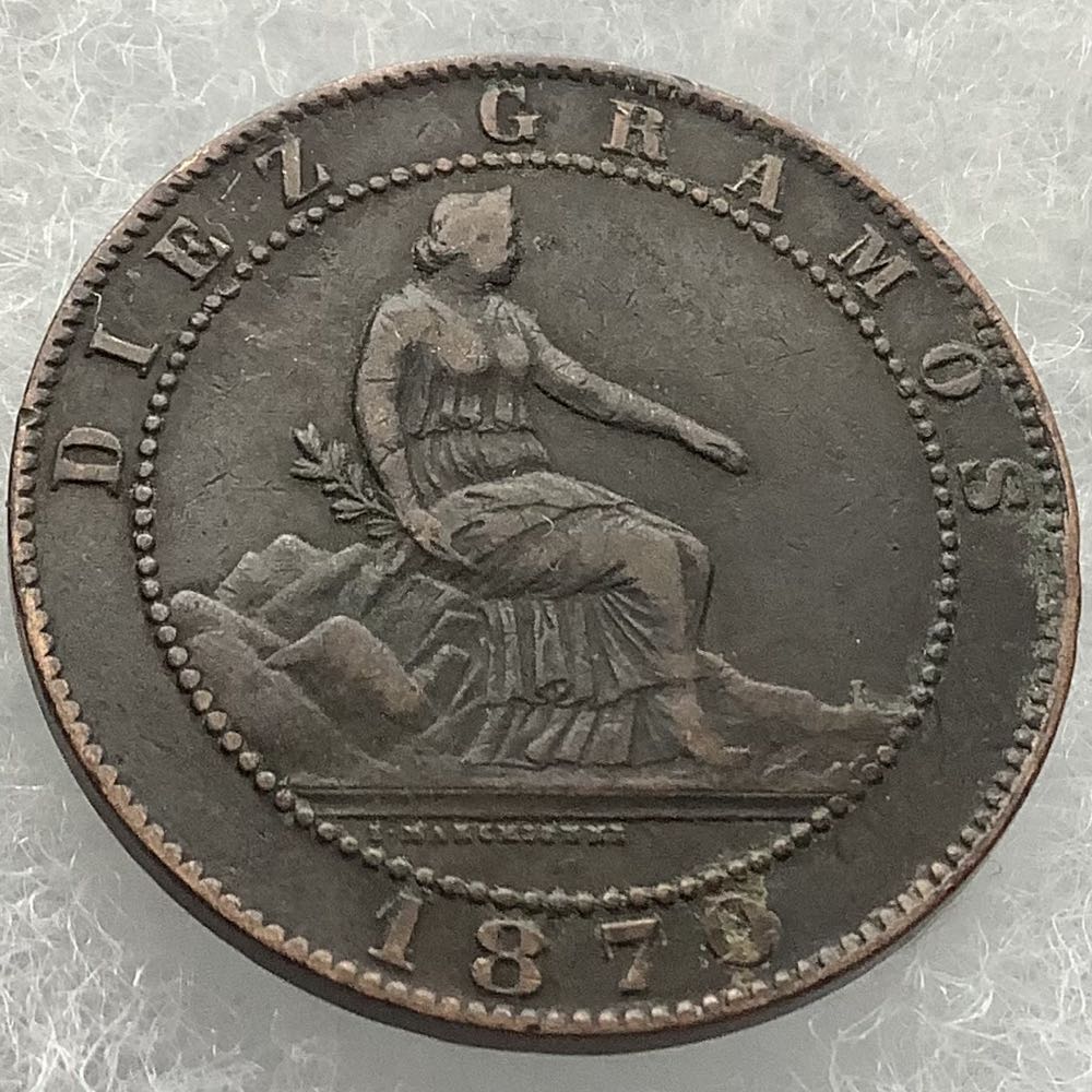 Spain 10 Centimos 1870  coin collectible - Main Image 2
