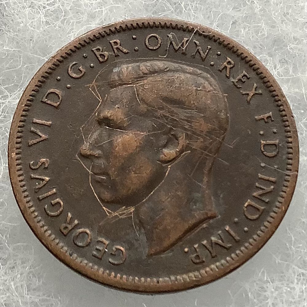 Australia 1/2 Penny 1943  coin collectible - Main Image 2