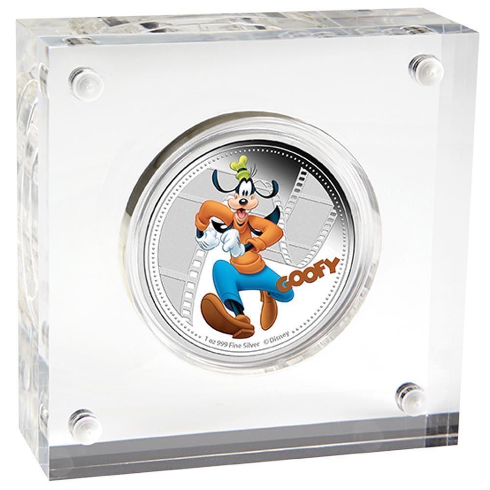 Niue 2014 2$ Disney Mickey & Friends PLUTO (6.) 1 oz .999 silver colorized Proof coin COA & Box  coin collectible - Main Image 4