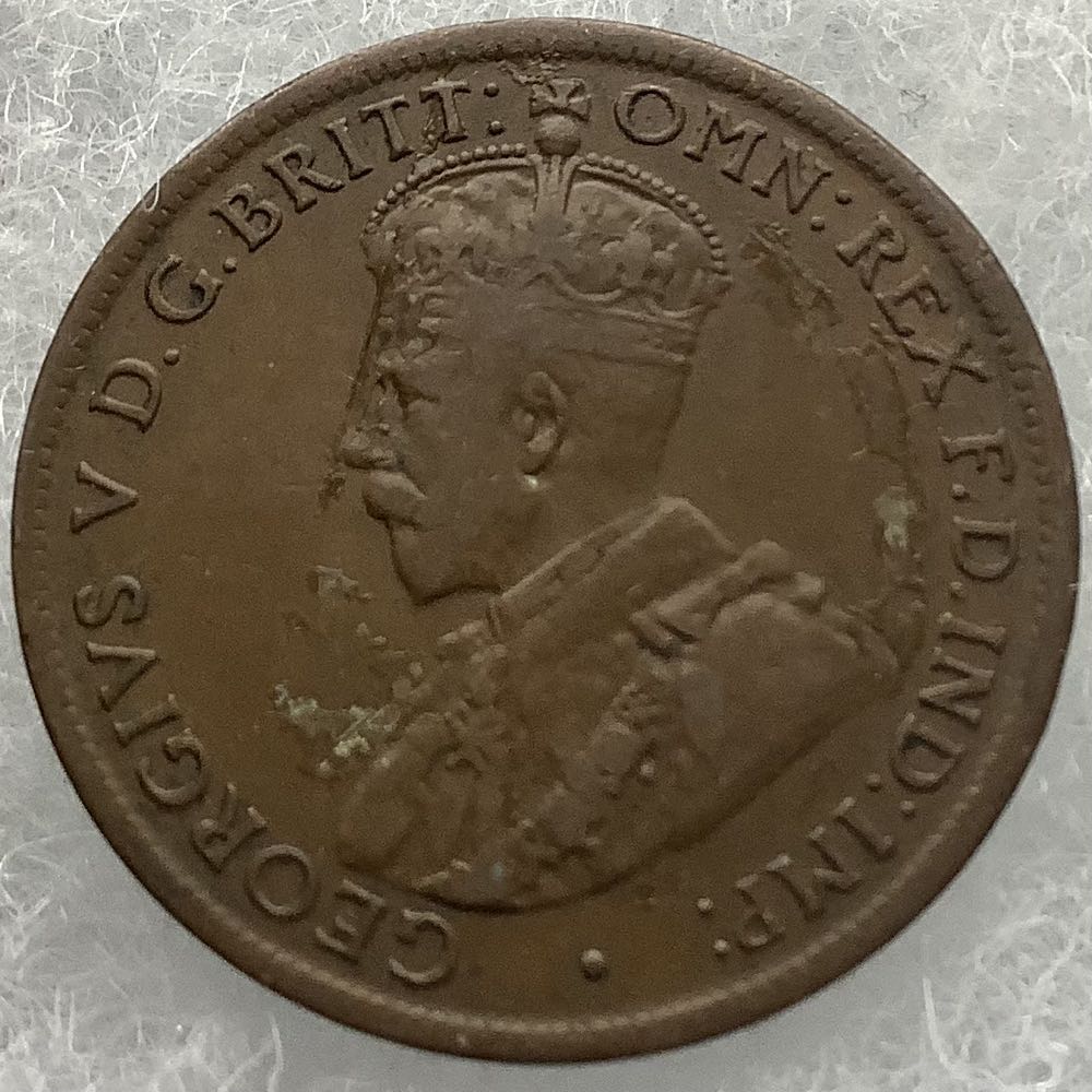 Australia 1/2 Penny 1921  coin collectible - Main Image 2
