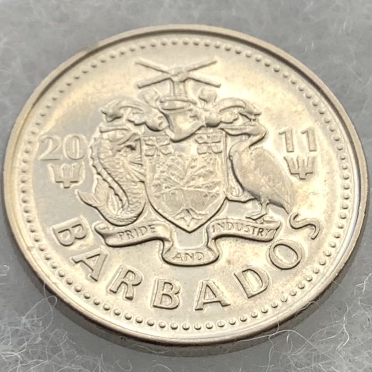 Barbados 25 Cents 2011  coin collectible - Main Image 2