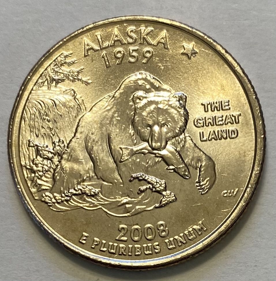 Quarter State- Alaska  coin collectible - Main Image 2