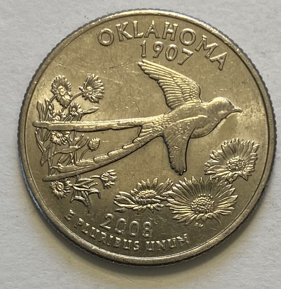 Quarter State- Oklahoma  coin collectible - Main Image 2