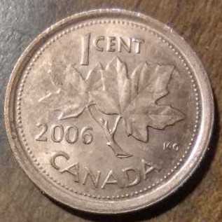 Canada 1 Cent 2006 KG Elizabeth 2ND (C#011)  coin collectible - Main Image 4