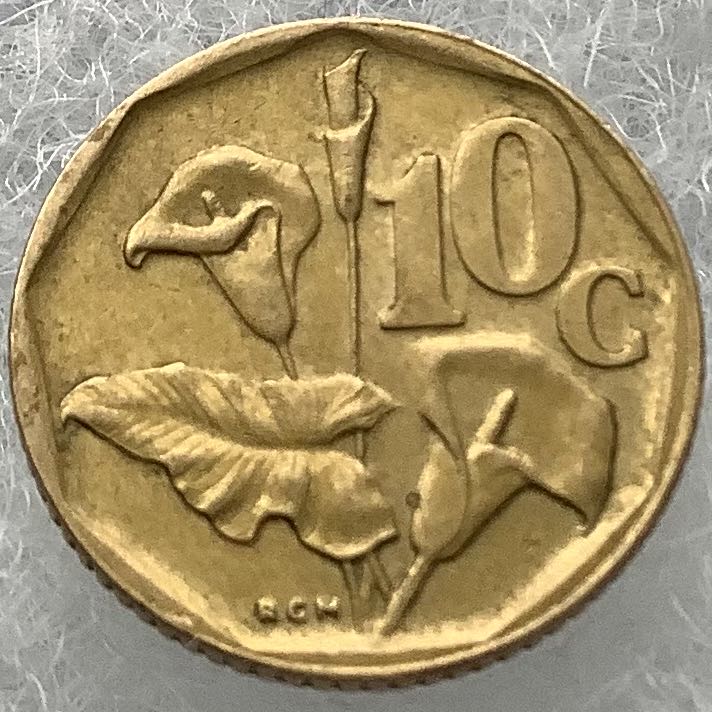 South Africa 10 Cents 1995  coin collectible - Main Image 1
