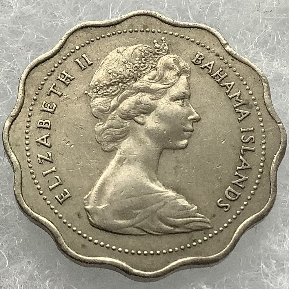 1980 Bahamian 10 Cents  coin collectible - Main Image 2