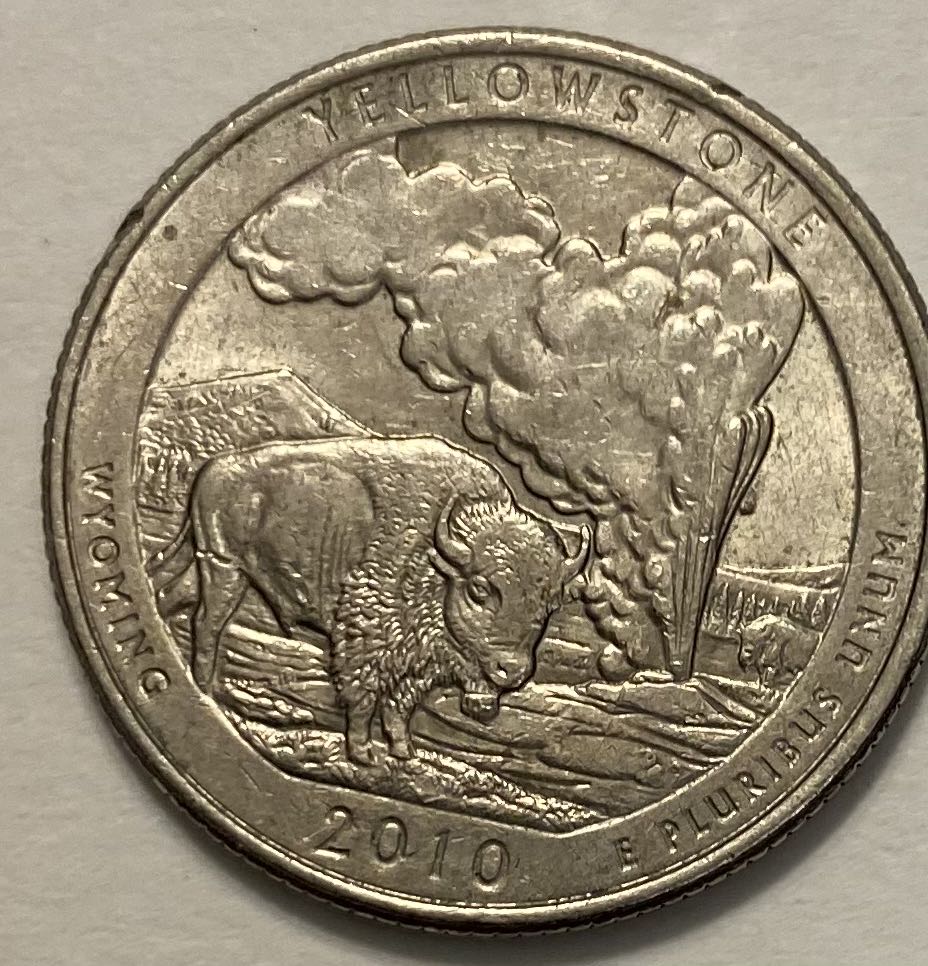Quarter National Park- Wyoming Yellowstone  coin collectible - Main Image 2