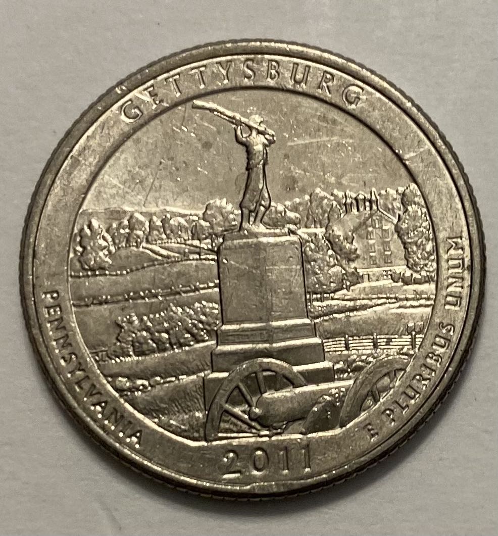 Quarter National Park- Pennsylvania Gettysburg  coin collectible - Main Image 2