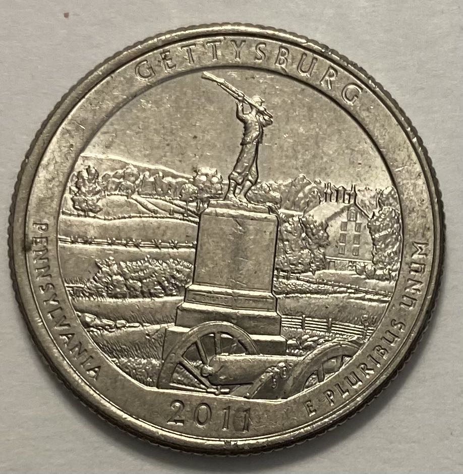 Quarter National Park- Pennsylvania Gettysburg  coin collectible - Main Image 2
