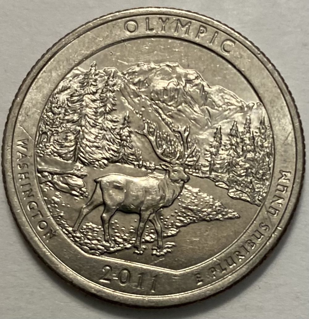 Quarter National Park- Washington Olympic  coin collectible - Main Image 2
