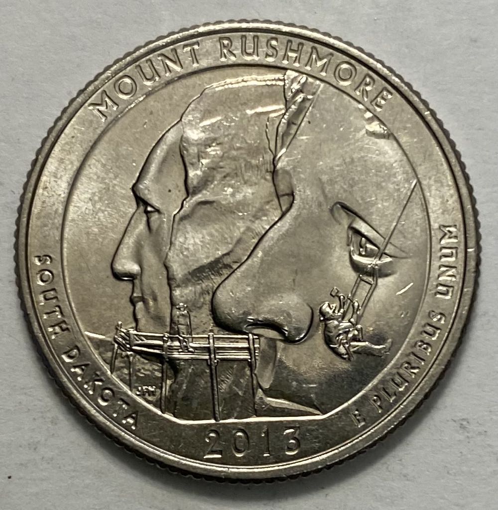 Quarter National Park- South Dakota Mount Rushmore  coin collectible - Main Image 2
