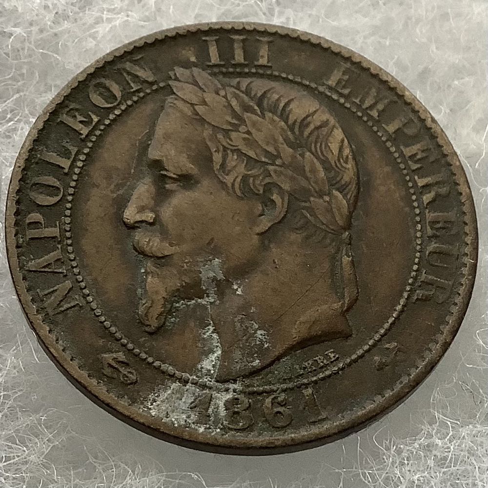 France 5 Centimes 1861  coin collectible - Main Image 2