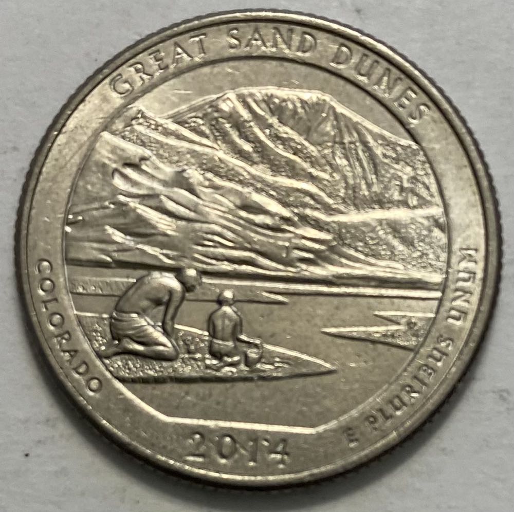 Quarter National Park- Colorado Great Sand Dunes  coin collectible - Main Image 2