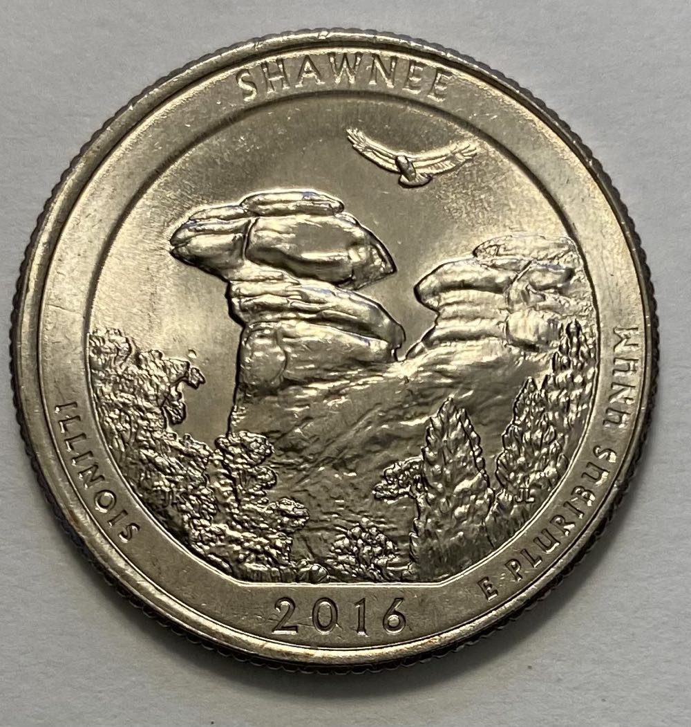 Quarter National Park- Illinois Shawnee  coin collectible - Main Image 2