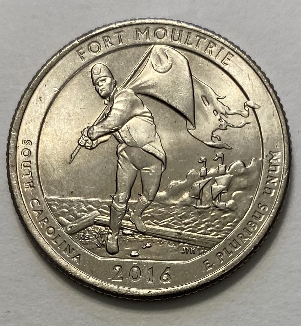 Quarter National Park- South Carolina Fort Moultrie   coin collectible - Main Image 2