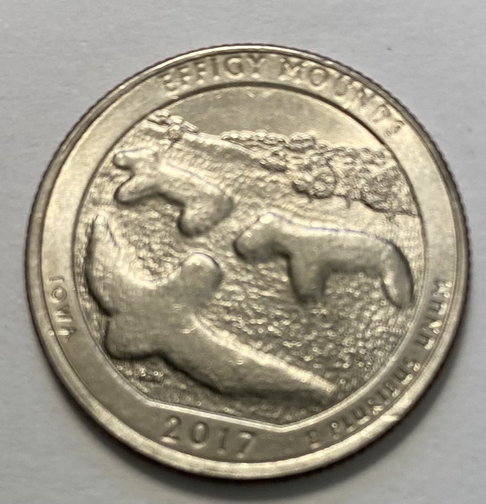 Quarter National Park- Iowa Effigy Mounds  coin collectible - Main Image 2