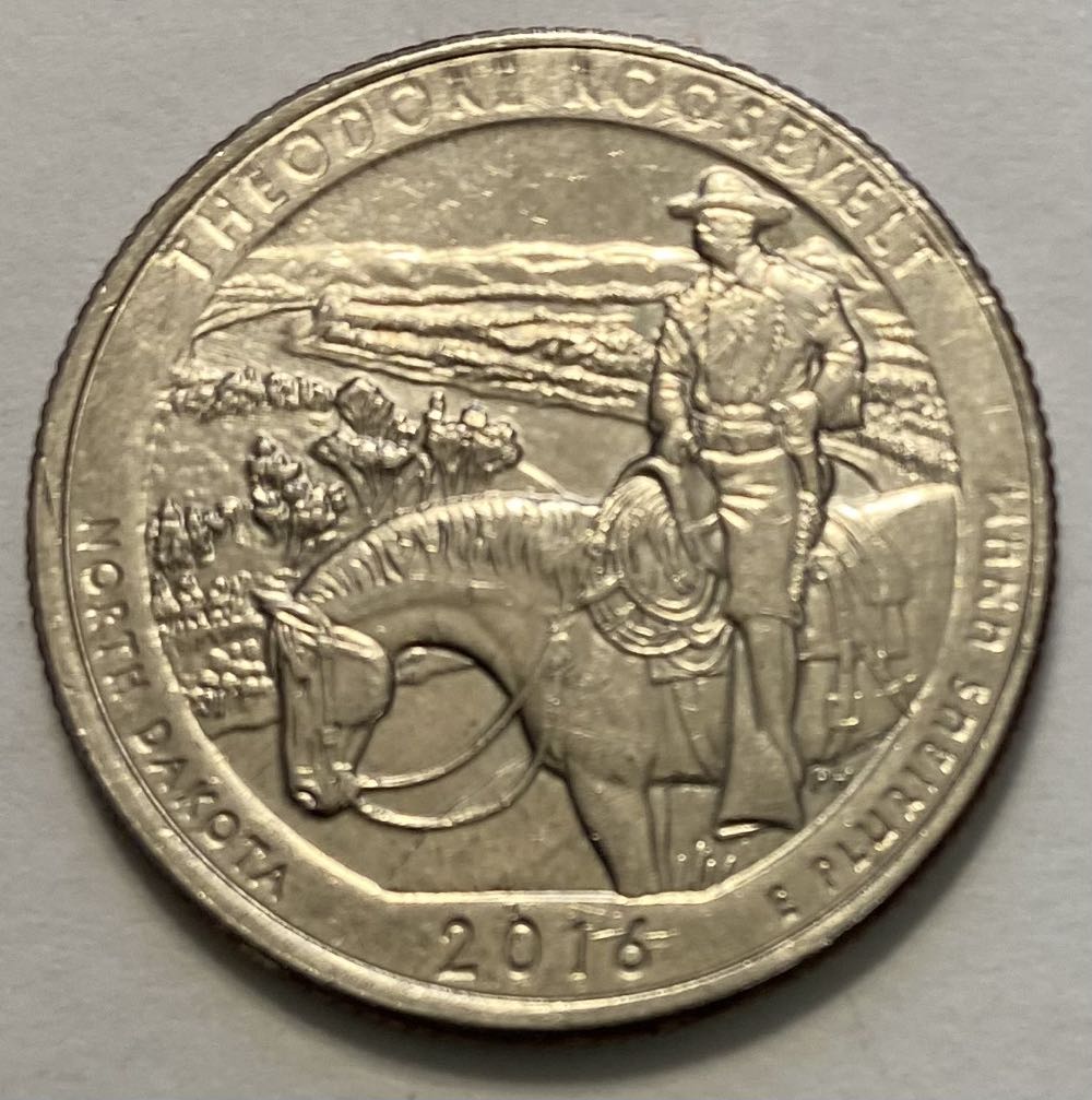 Quarter National Park- North Dakota Theodore Roosevelt  coin collectible - Main Image 2