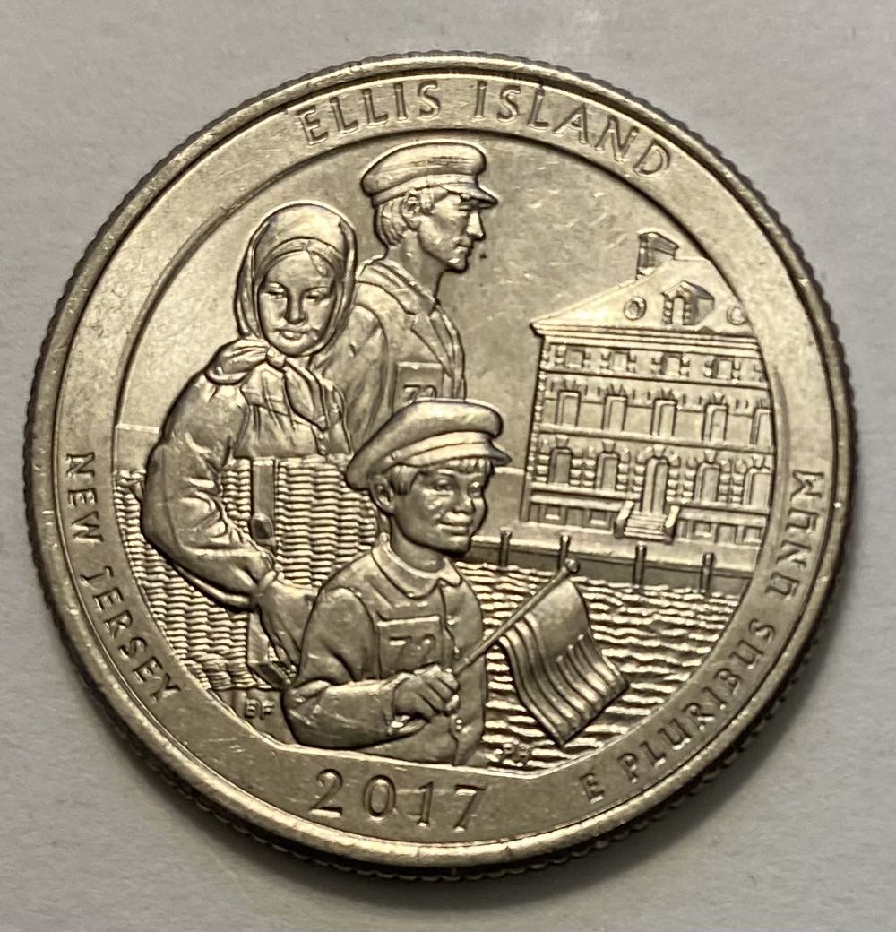 Quarter National Park- New Jersey Ellis Island  coin collectible - Main Image 2