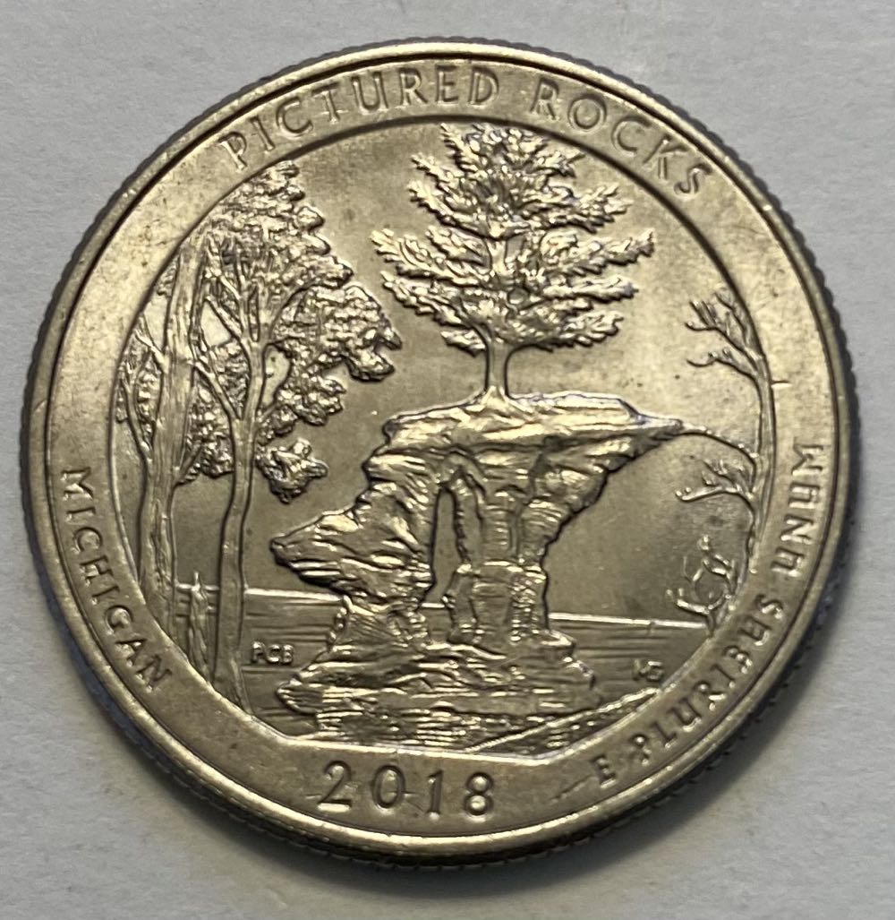 Quarter National Park- Michigan Pictured Rocks  coin collectible - Main Image 2