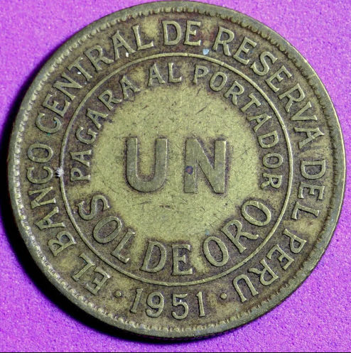 Un Sol De Oro - Type 1 - Escudo  coin collectible - Main Image 2