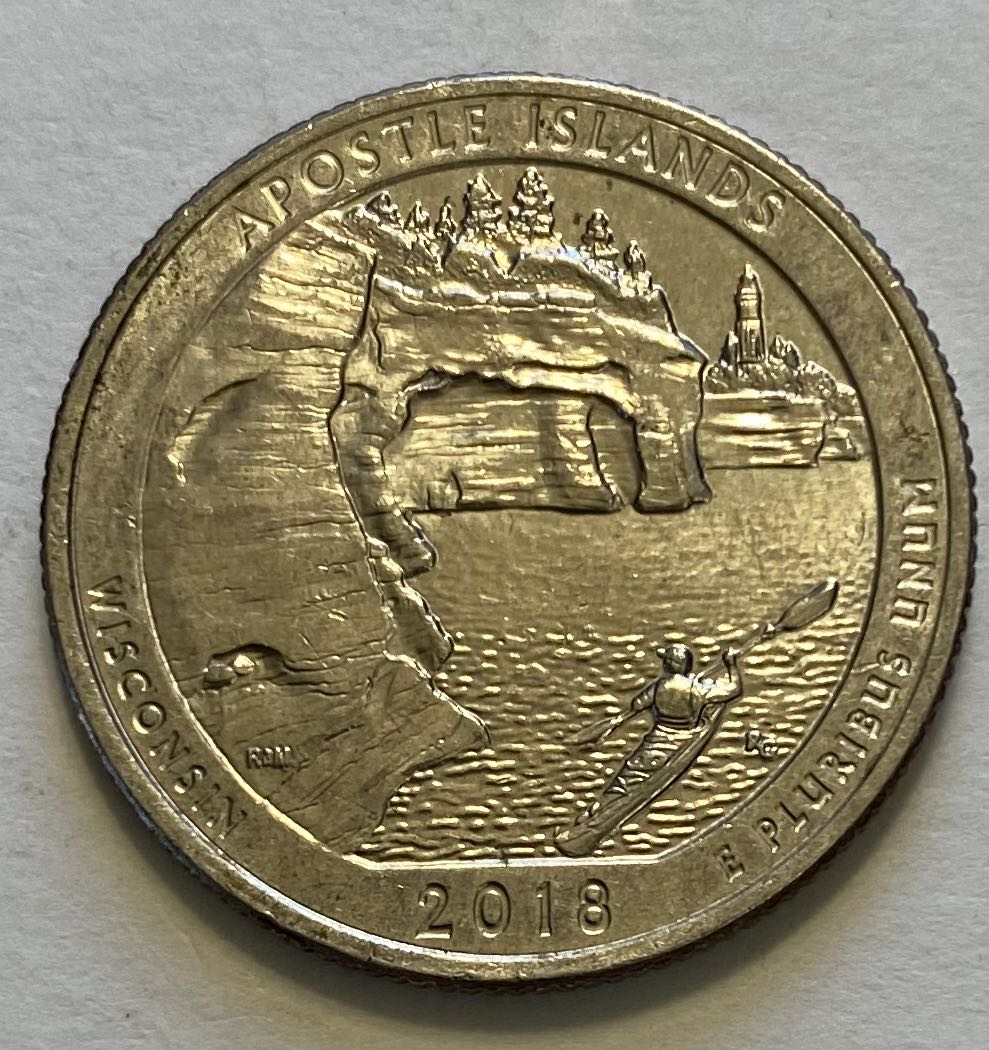 Quarter National Park- Wisconsin Apostle Islands  coin collectible - Main Image 2