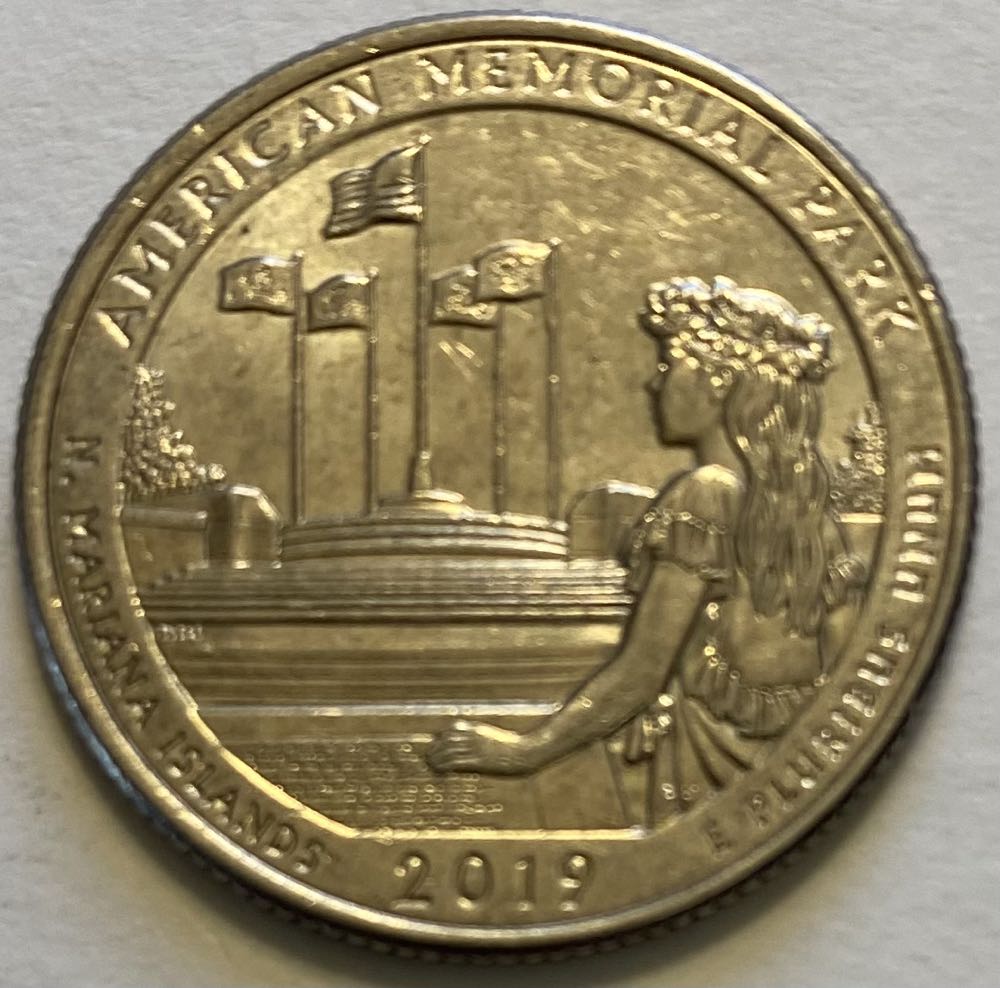 Quarter National Park- N. Mariana Islands American Memorial Park  coin collectible - Main Image 2