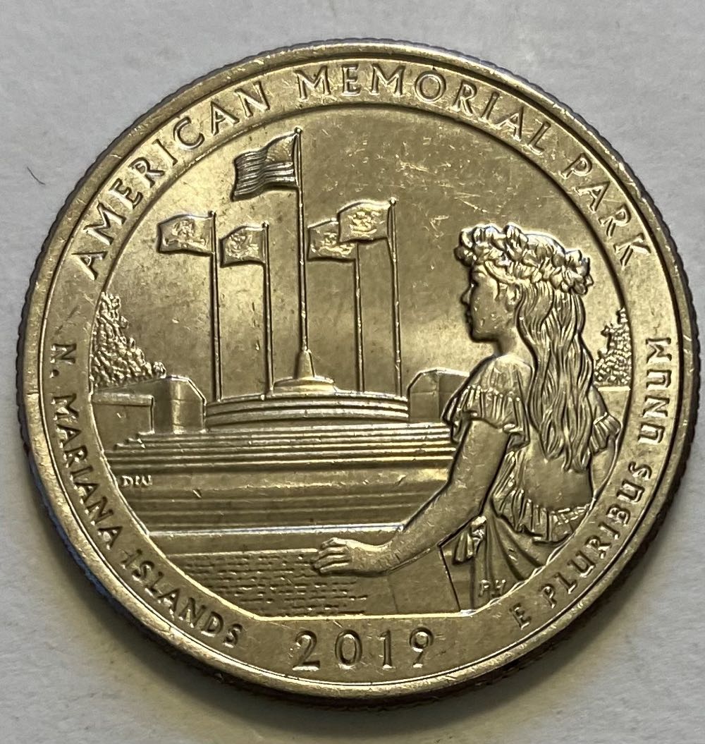 Quarter National Park- N. Mariana Islands American Memorial Park  coin collectible - Main Image 2