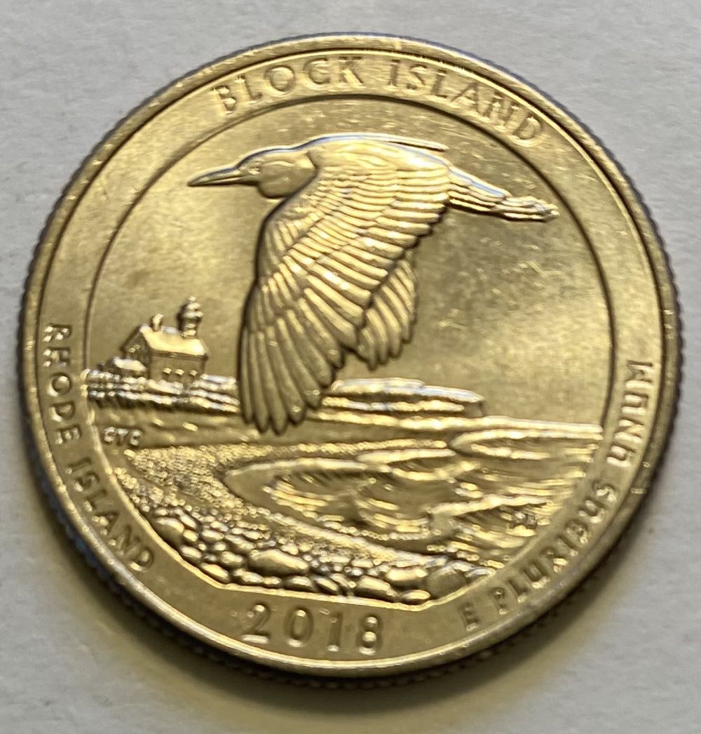 Quarter National Park- Rhode Island Block Island  coin collectible - Main Image 2