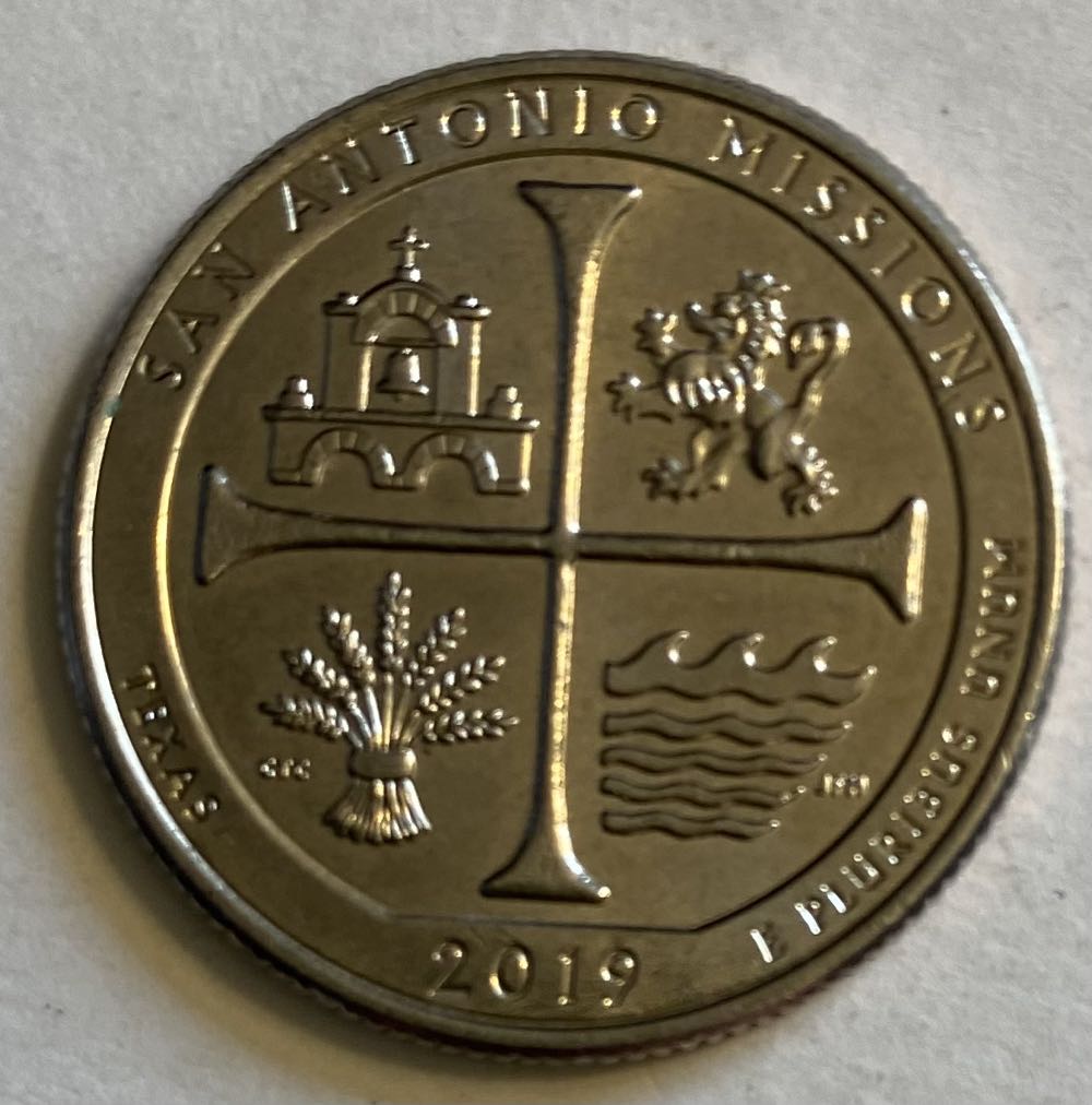 Quarter National Park- Texas San Antonio Missions  coin collectible - Main Image 2