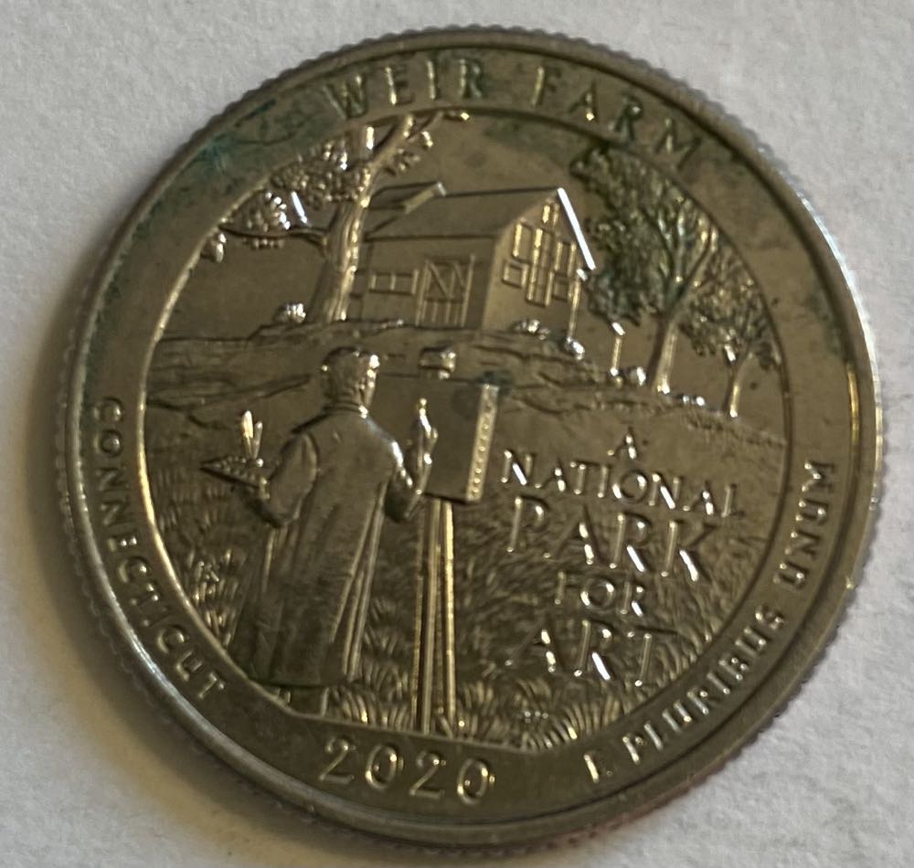 Quarter National Park- Connecticut Heir Farm  coin collectible - Main Image 2
